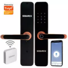 SEGUREX - KIT Cerradura Inteligente Digital H7B Cobre + Gateway WIFI