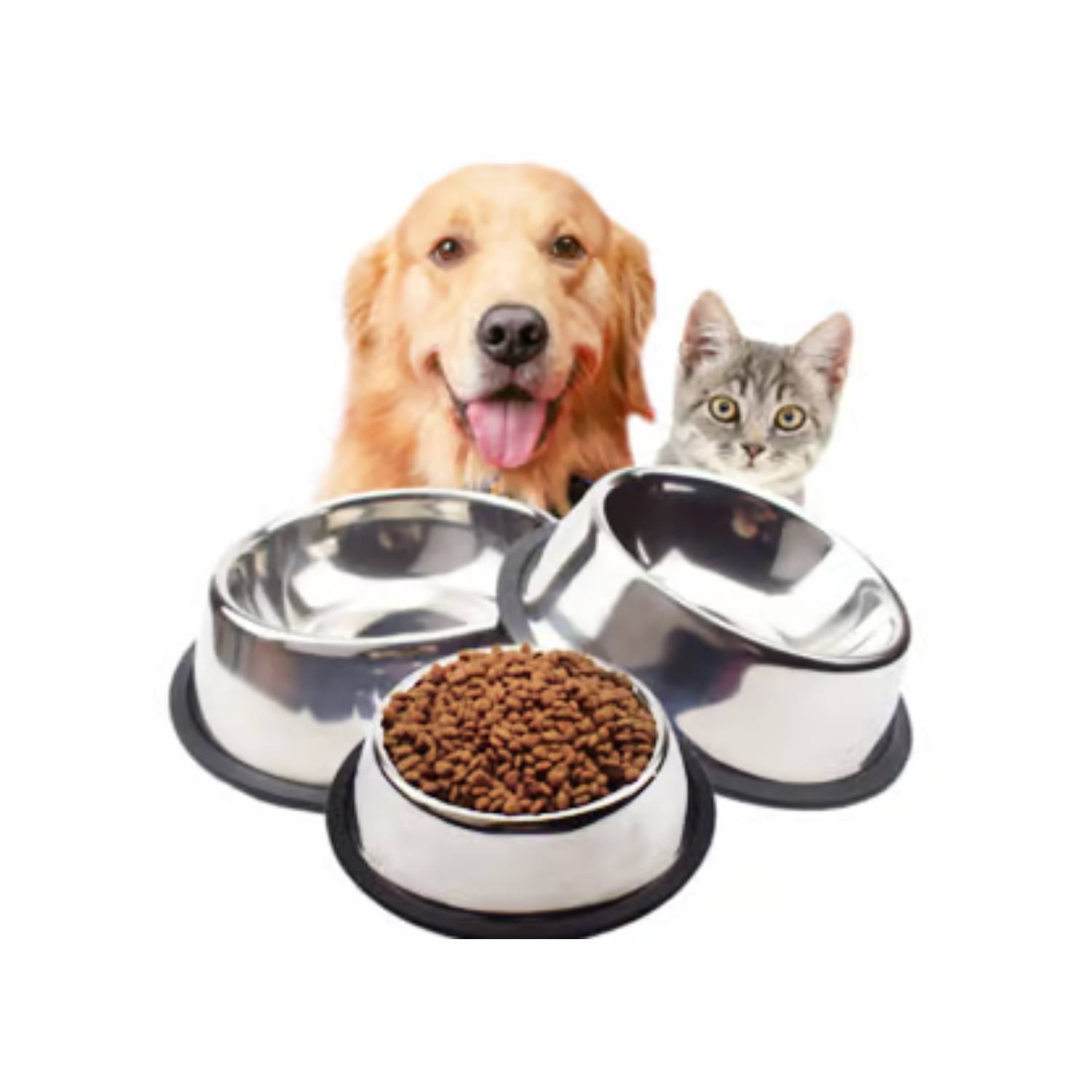 Comedero bol de acero inoxidable para mascotas - AnimalComfort