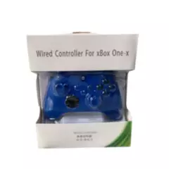 GENERICO - Control Computador Pc Mando Azul Tipo Xbox One Vibracion Usb
