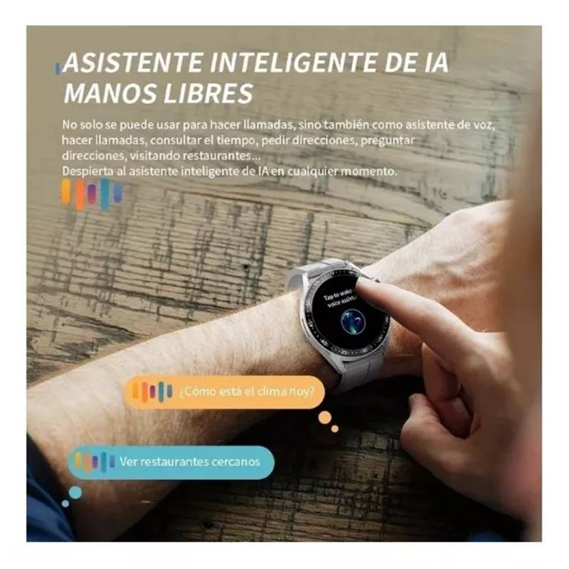 Reloj Inteligente Hw28 Smartwatch Para Hombres Nfc Llamadas GENERICO