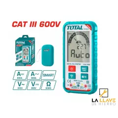 TOTAL - Multímetro Digital Total de 6000 Dígitos RMS CAT.III 600V