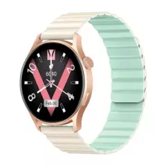 KIESLECT - Reloj Inteligente Kieslect Lora 2 Dorado Calling Smartwatch 1.3´´