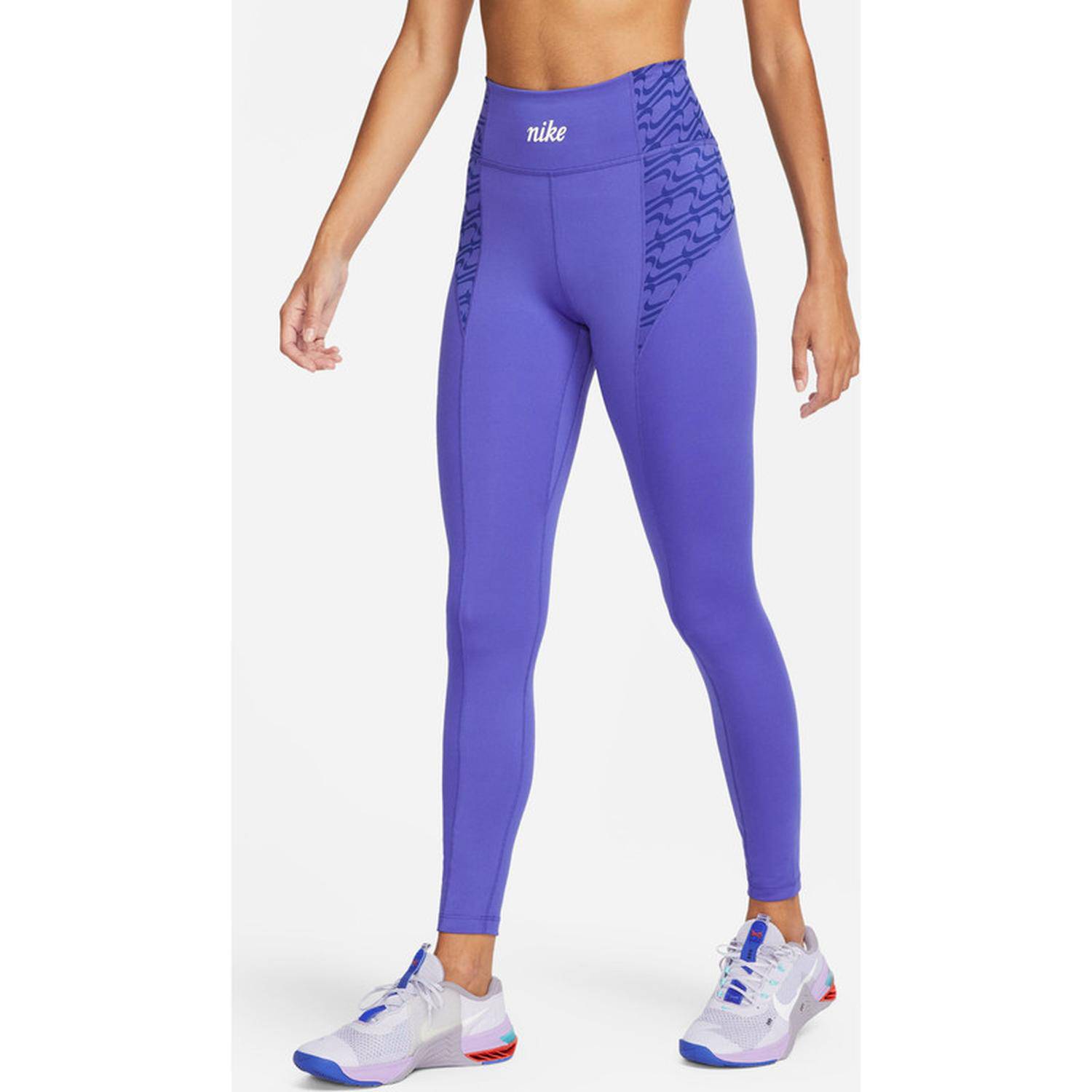 Licra Mujer Nike One Dry Fit Midrise Ic - Purpura