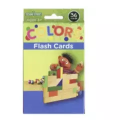 PLAZA SESAMO - Flash Cards Colores Ingles Niños Plaza Sesamo aprendizaje
