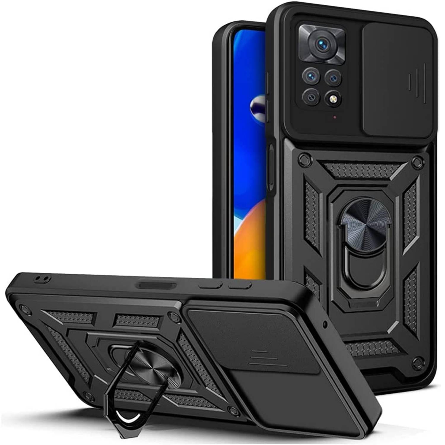 Funda SmartView para Xiaomi Redmi Note 11S 5G Negro - Fundas y