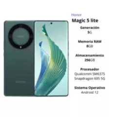 HONOR - Celular Honor Magic 5 Lite 8Gb +256Gb - Color  Verde
