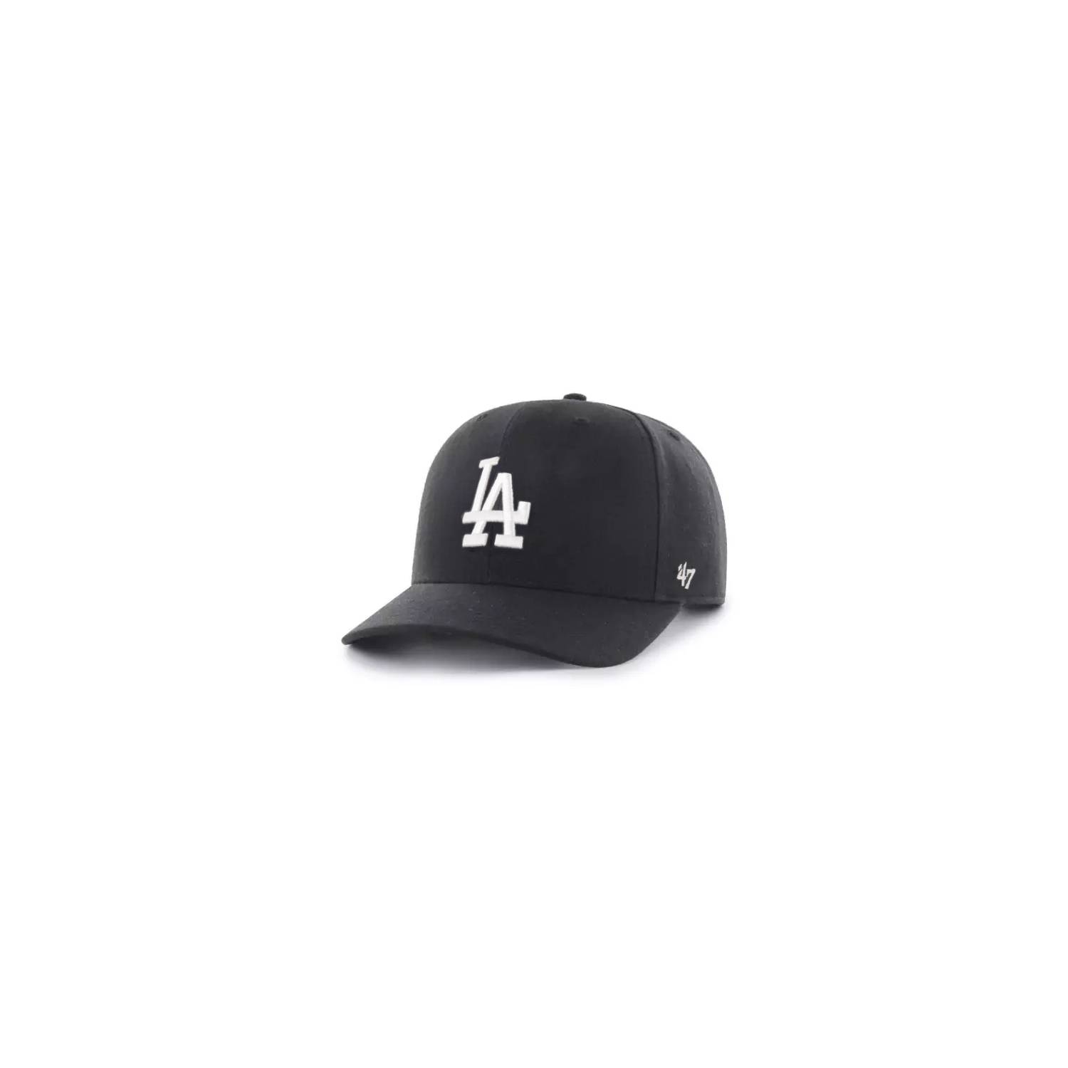 Gorra Los Angeles Dodgers 47 MVP Negra Logo Blanco - Original 47 BRAND