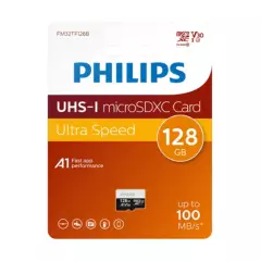 PHILIPS - Memoria Micro SD XC Tarjeta 128 GB Alta Velocidad Philips
