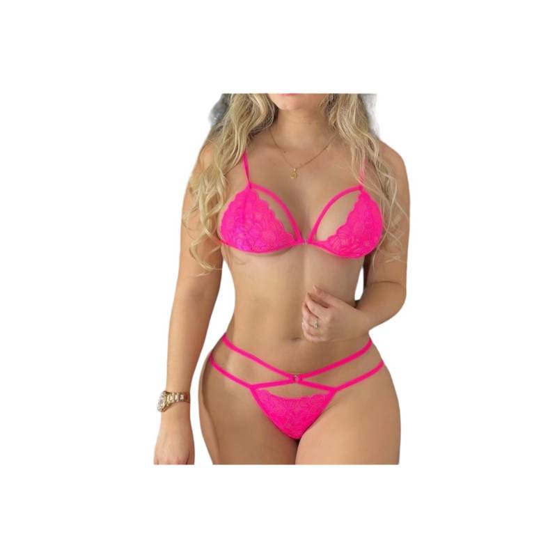 Genérico Conjunto De Ropa Interior Sexy De Encaje para Mujer Ropa