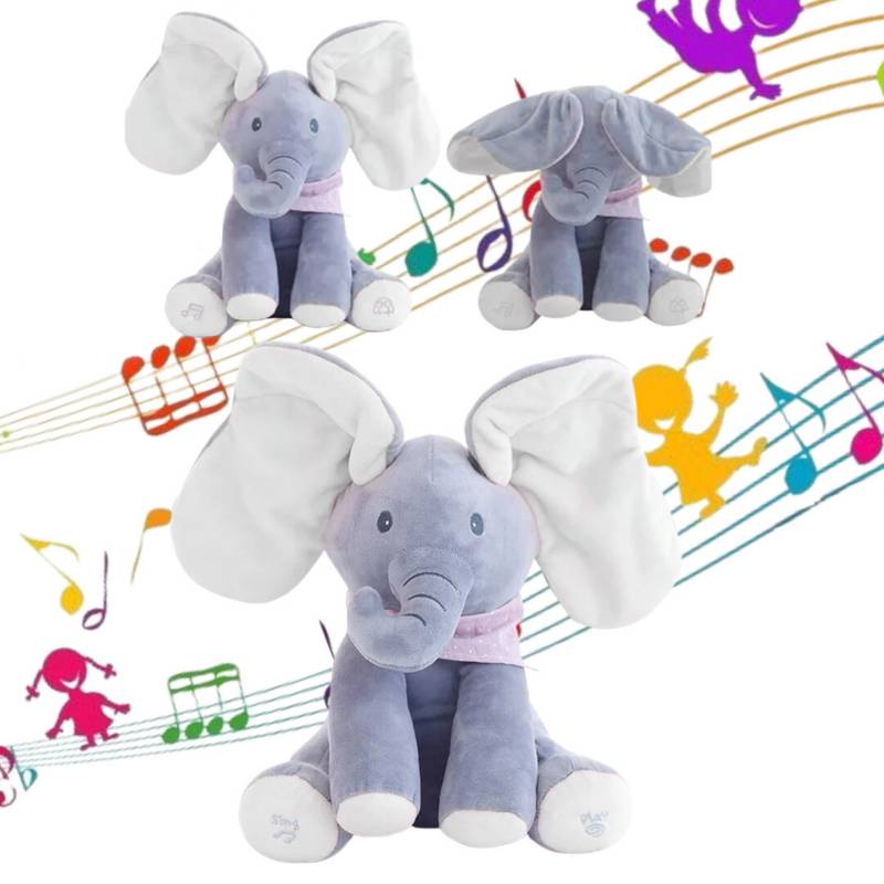 Juguete Elefante Interactivo Para Bebes Musical Peek A Boo GENERICO ...