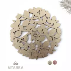 MYARKA LATINA - Individual Para Mesa Doble faz x4 unidadesNido DoradoOrorosa 37cm