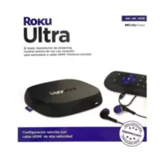 ROKU - Roku Ultra Lt 4K 2GB Reproductor De Streaming Control Remoto De Voz