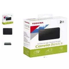 TOSHIBA - Disco duro externo toshiba 2 tb canvio basics 3.0