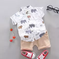 GENERICO - Pantalon niños ropa conjuntos prendas de vestir camisa elegantes