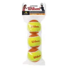 WILSON - Pelotas de Tenis Wilson US Open Transición Naranja x3