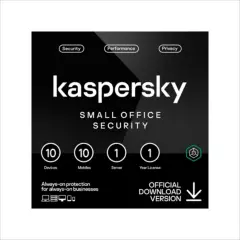 KASPERSKY - Kaspersky Small Office Security Para 10 Dispositivos + 10 Móviles + 1 Servidor 1 Año