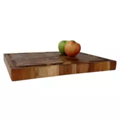 GENERICO - Hermosa tabla de madera Teca para servir quesos frutas o para la cocina