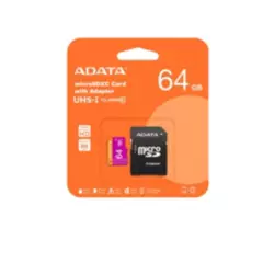 ADATA - Memoria Micro SD Adata 64GB  Clase 10 SDXC/SDHC UHS-l