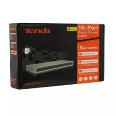 TENDA - Switch metálico TENDA TEG1016M de 16 puertos Gigabit no administrable
