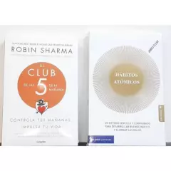 ANONIMO - Combo 2 libros El Club De Las 5 Am + Habitos Atomicos