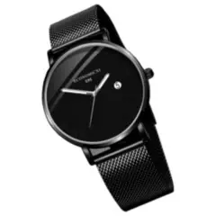 GENERICO - Reloj de Cuarzo Elegante Para Hombres Banda de Aluminio - Negro