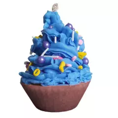 GENERICO - Vela Tipo Postre en forma de Cupcake Decorativo Aromaterapia Chicle