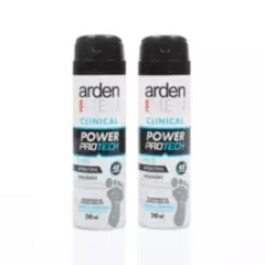 ARDEN FOR MEN - Desodorante Arden for Men Pies Power Protech Clinical 240ml x2