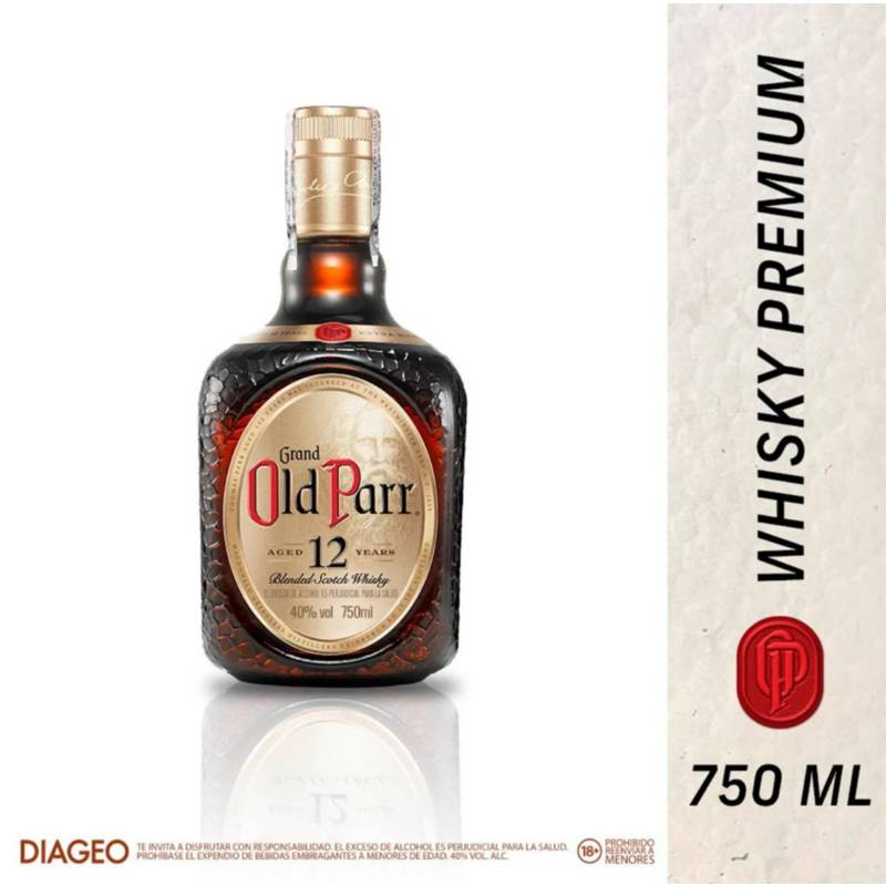 OLD PARR - WHISKY OLD PARR 12 AÑOS 750 ML