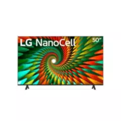 LG - Televisor LG 50" 126cm Smart TV NanoCell Negro 50NANO77SRA.AWC
