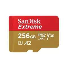 SANDISK - Memoria Microsdxc Sandisk Extreme 256gb Con Adaptador
