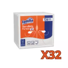 FAMILIA INSTITUCIONAL - Servilleta Partida 1 A 1 Familia X32 Und