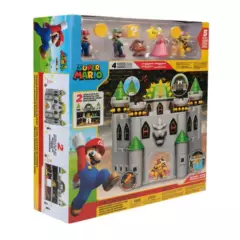 JAKKS PACIFIC - Castillo Con Figuras Deluxe De Bowser Super Mario Nintendo