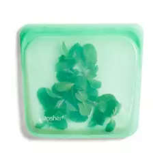 STASHER - Bolsa Multiuso en Silicona con Cierre Hermético Verde - Caja Averiada
