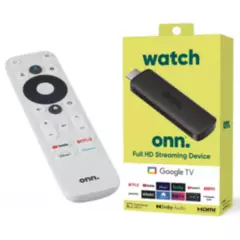 GOOGLE - Onn Tv Watch Stick Full HD Google TV Streaming Negro Dolby Wifi