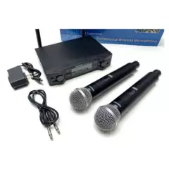 SHURE - Microfono Inalambrico Shure Sh6000 Doble 2 X 1 Karaoke Uhf