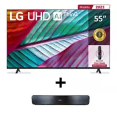 Combo Tv LG 55 UHD 4K Smart Tv + Barra de Sonido MERTEC
