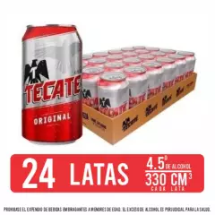 TECATE - Pack X24 Cerveza Tecate Lata 330 Ml