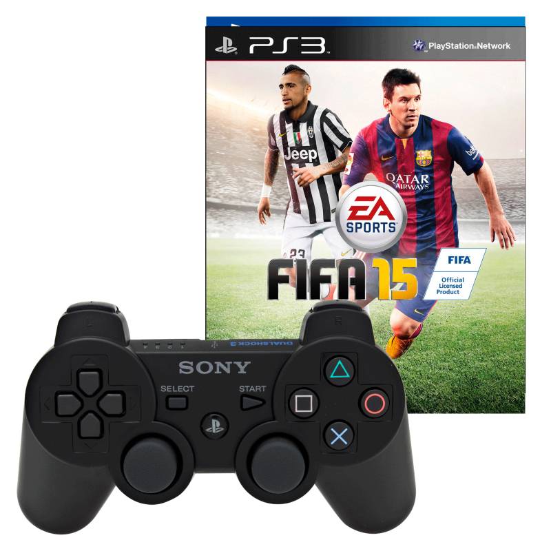 PlayStation 3 - Combo Control Dual Shock 3 Negro + Videojuego Fifa 15