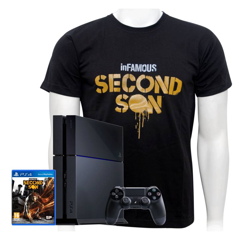 PlayStation 4 - Combo Consola + Control + Videojuego Infamous Second Son