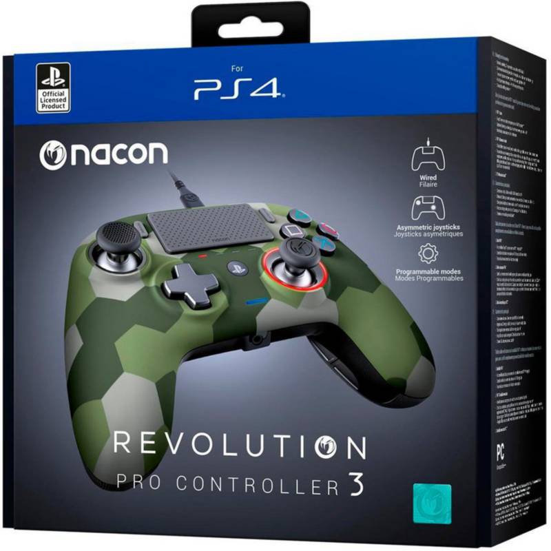 Mando Nacon Revolution PS4 Controller 3 Camuflado Verde