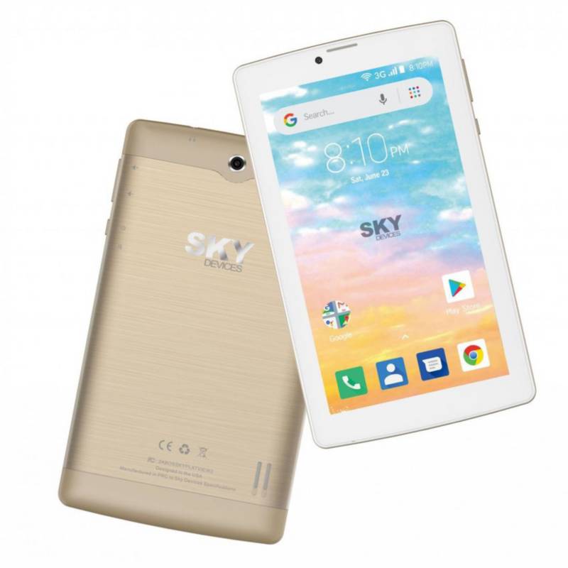 SKY DEVICES - Tablet platinum view 2  1gb ram 16gb rom - gold