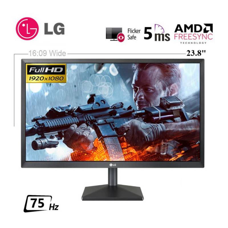 LG - Monitor LG 24MK430H-B 24 IPS FHD 75hz HDMI VGA