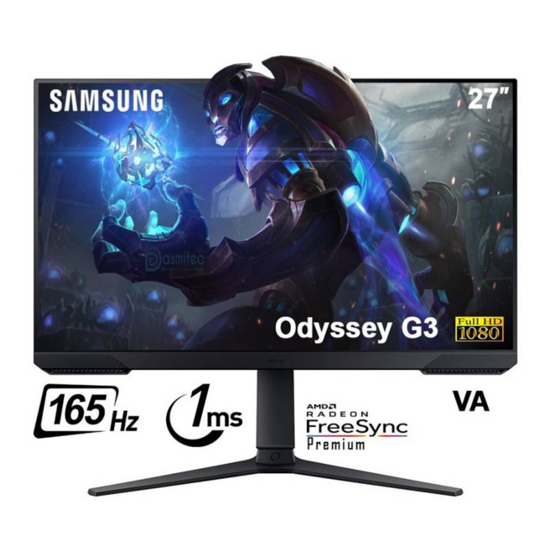 SAMSUNG - Monitor Samsung 27” LS27AG320NLXPE Odyssey G3 165hz 1ms VA