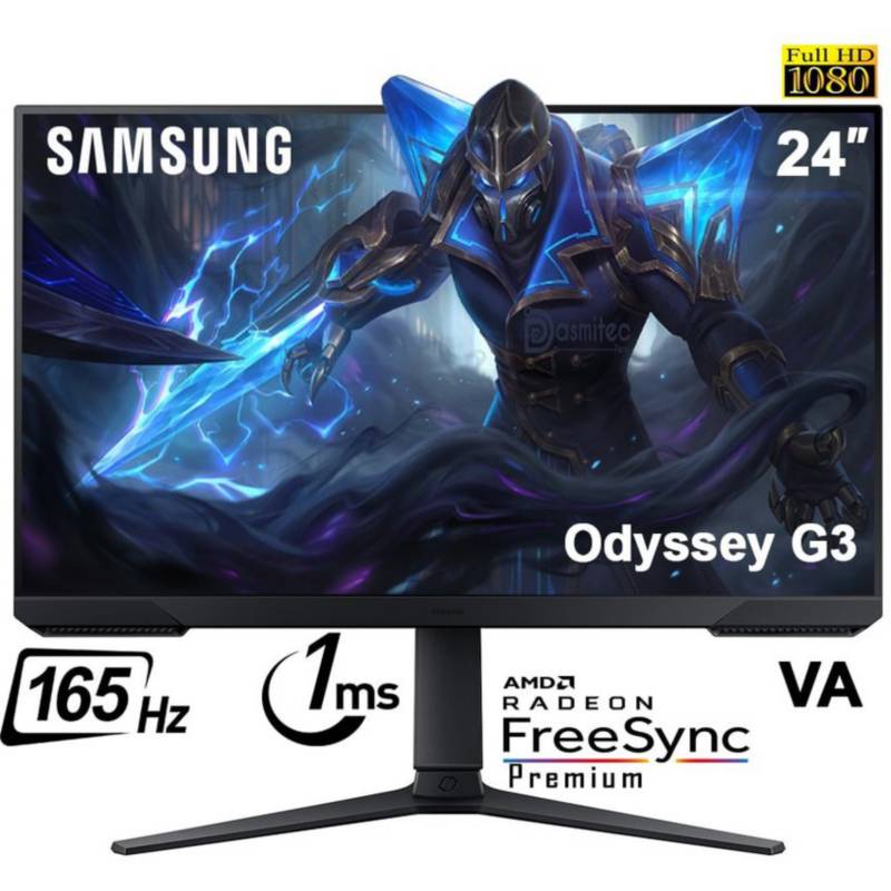 SAMSUNG - Monitor Samsung 24” LS24AG320NLXPE Odyssey G3 165HZ 1MS VA