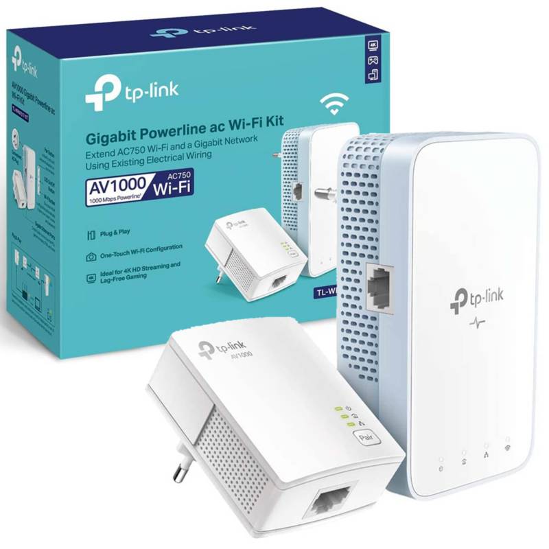 TP Link Extensor Powerline Gigabit Wifi 1000mbps 4K Kit 7517 TP LINK