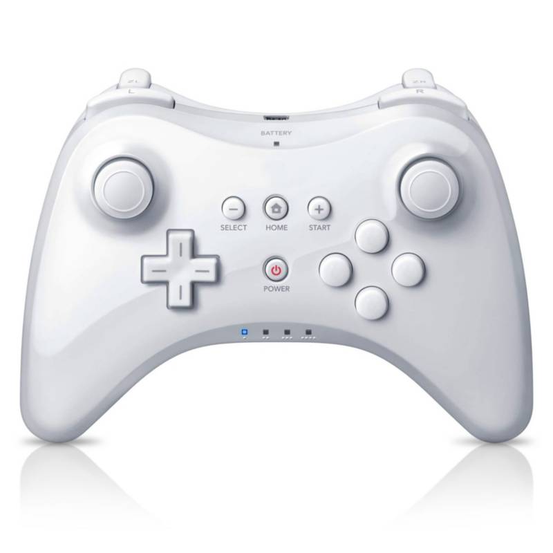 GENERICO - Mando Pro Para Nintendo Wii U Pro Controller Wii U Blanco Rac Store