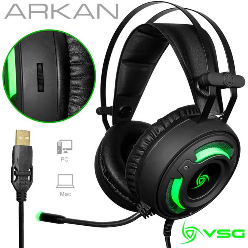 Audífonos Gamer C/Micrófono VSG Shake 7.1 Sound USB