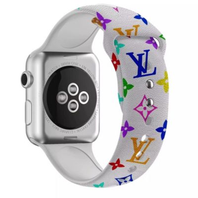 CORREA DE SILICONA LOUIS VUITTON MARRON PARA APPLEWATCH 42-44-45