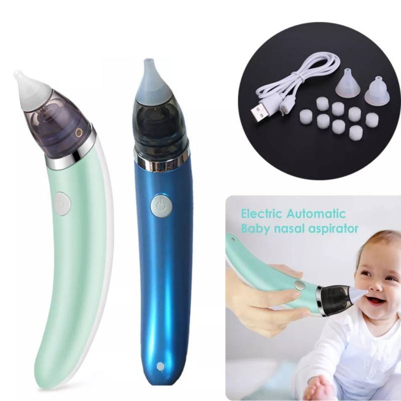 Aspirador o succionador eléctrico nasal bebe y niños AZUL GENERICO