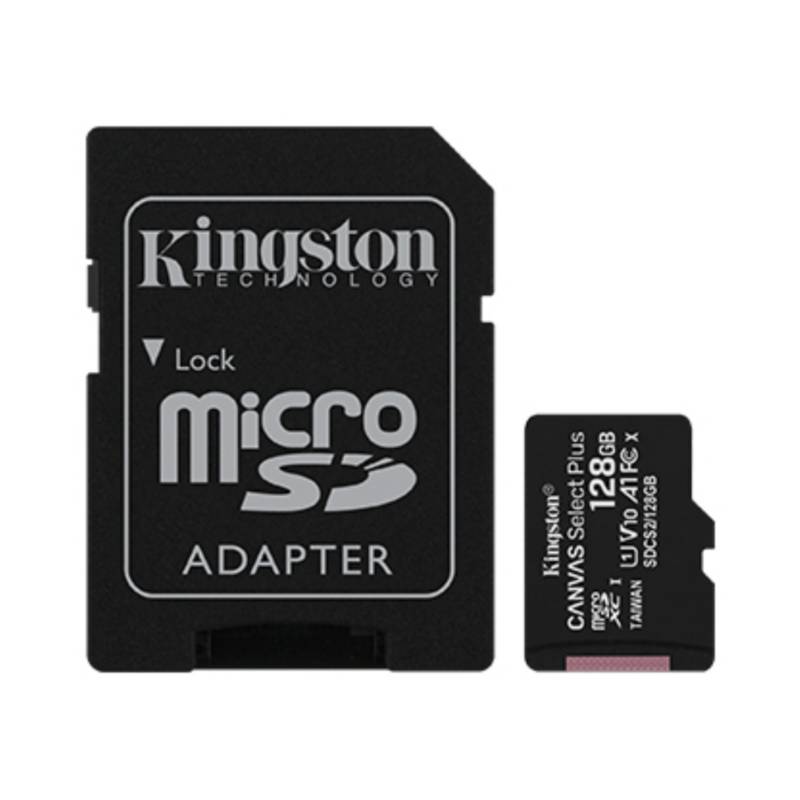 KINGSTON - Tarjeta de memoria SD- microSD KINGSTON 128GB